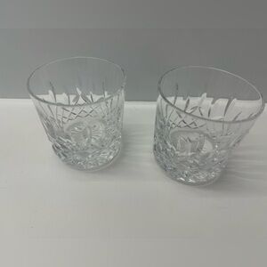 WATERFORD Crystal Lismore Old Fashioned Glasses - Pair